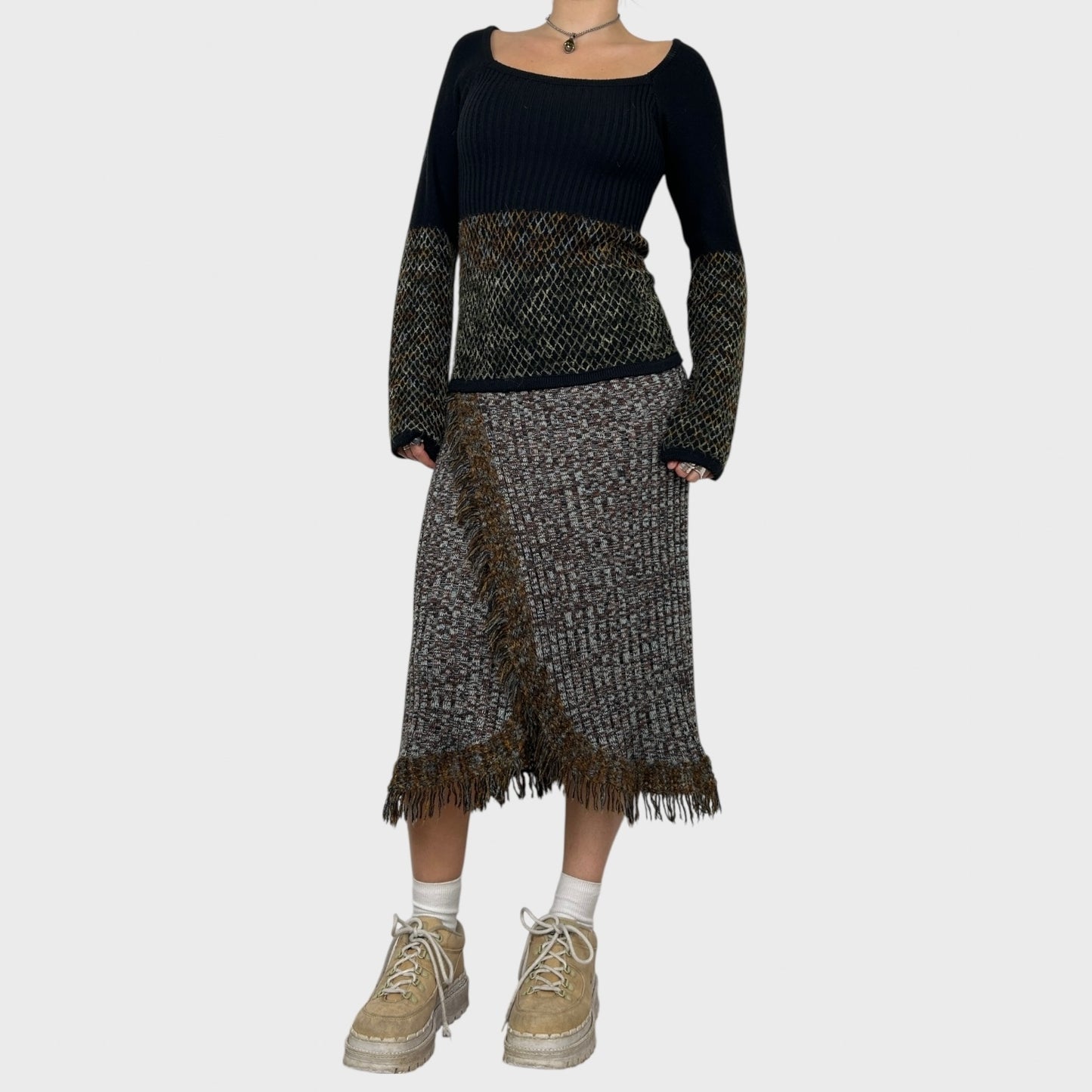 Save The Queen Rare Knitted Midi Dress - S/M