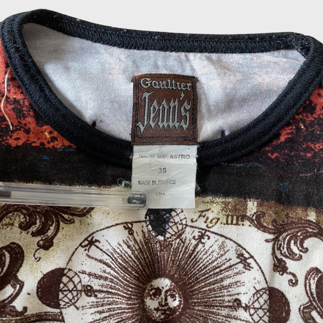 Jean Paul Gaultier vintage 90s/early 2000s novelty collage top