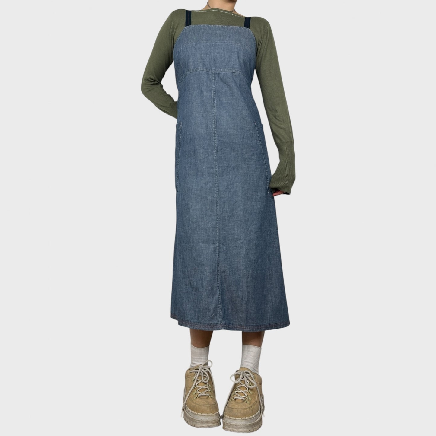 Cop Copine Denim Midi Dress - M/L