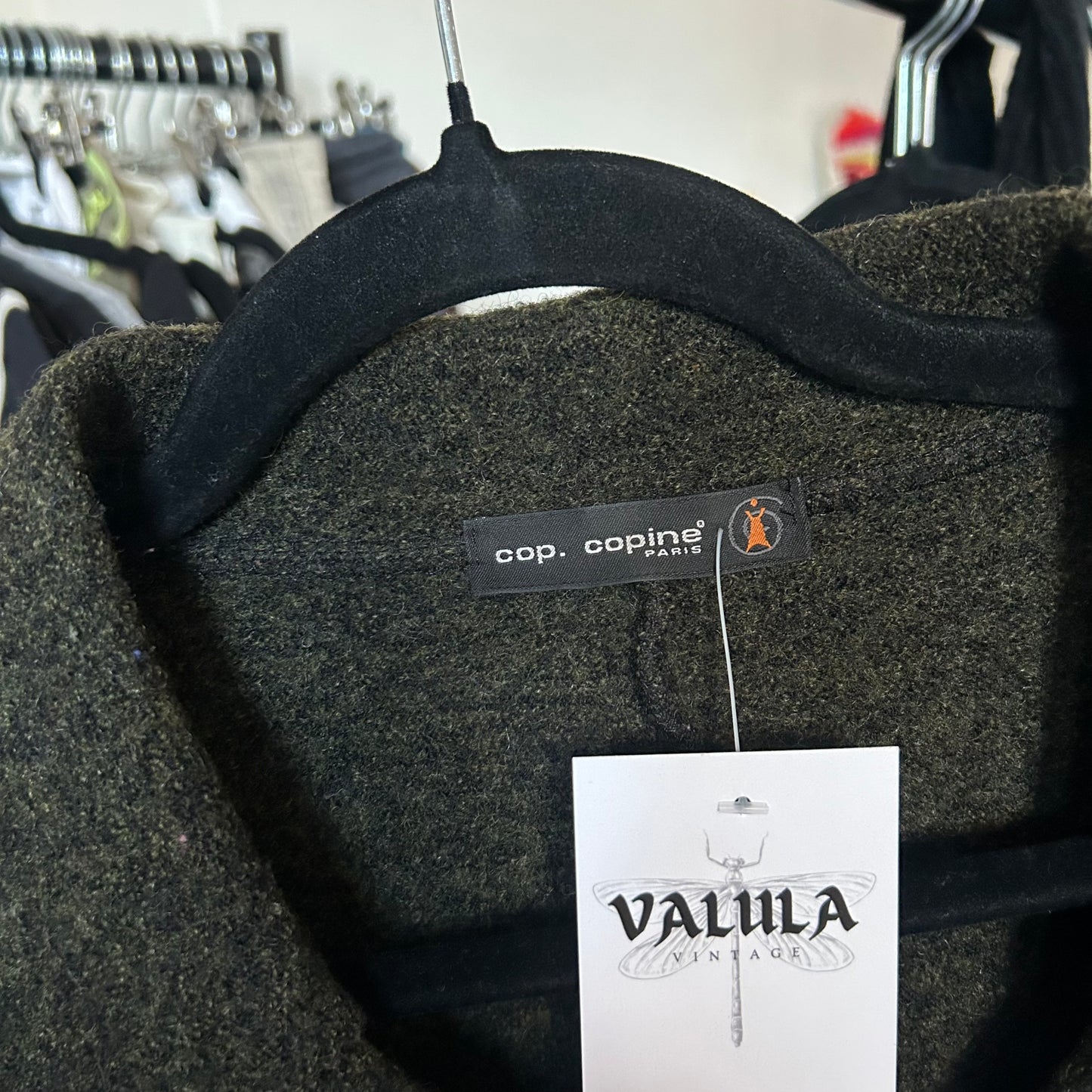 Cop Copine Forest Green Wool Peacoat - M