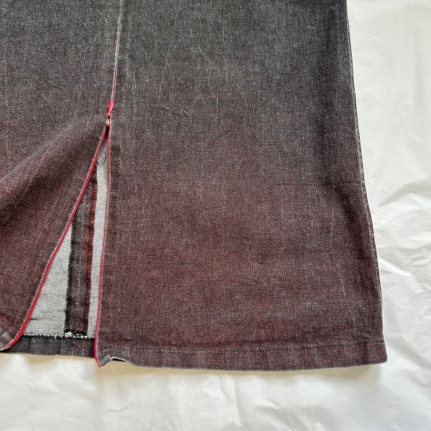 Cop Copine Grey Denim Maxi Skirt - XS/S