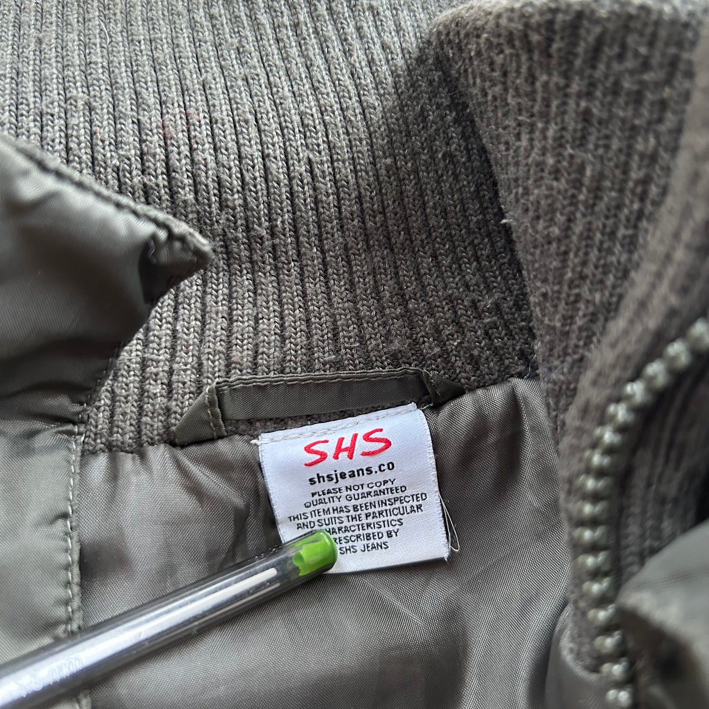 Vintage Khaki Bomber Jacket - M