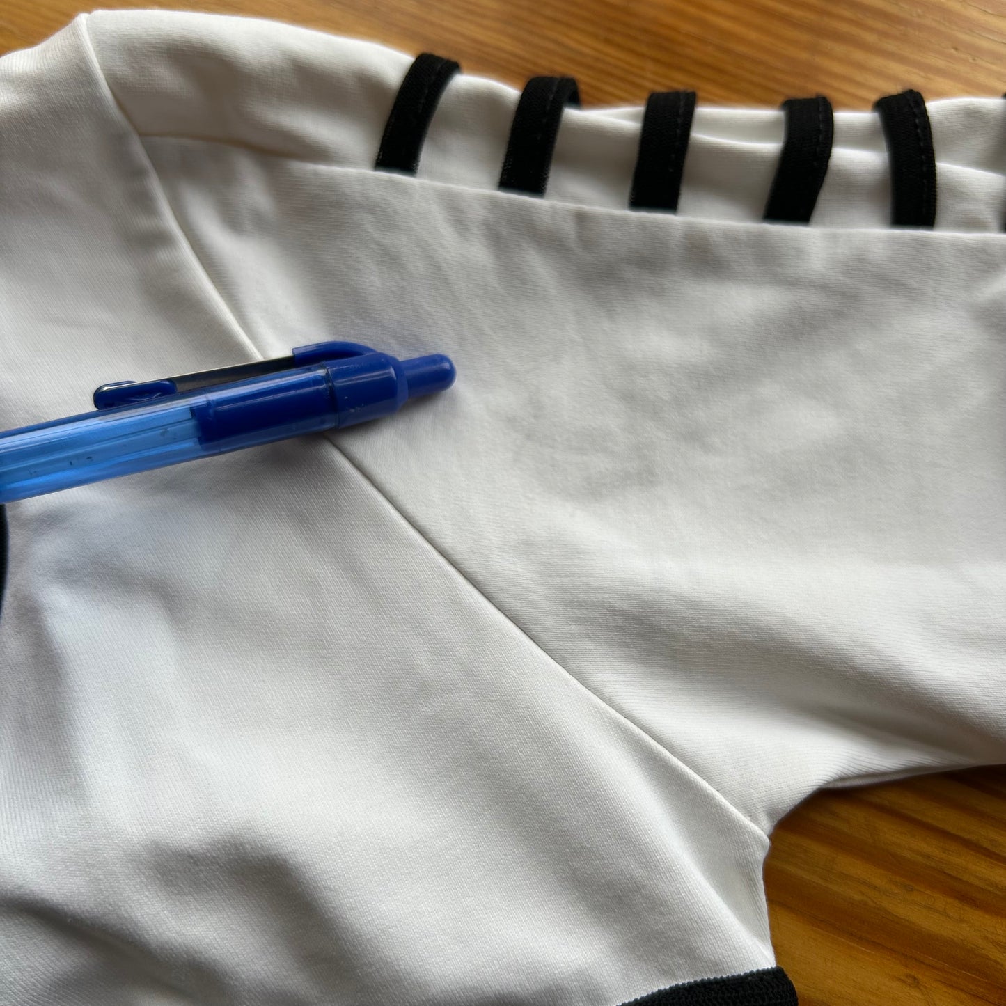 Save The Queen Monochrome Beaded Top - S