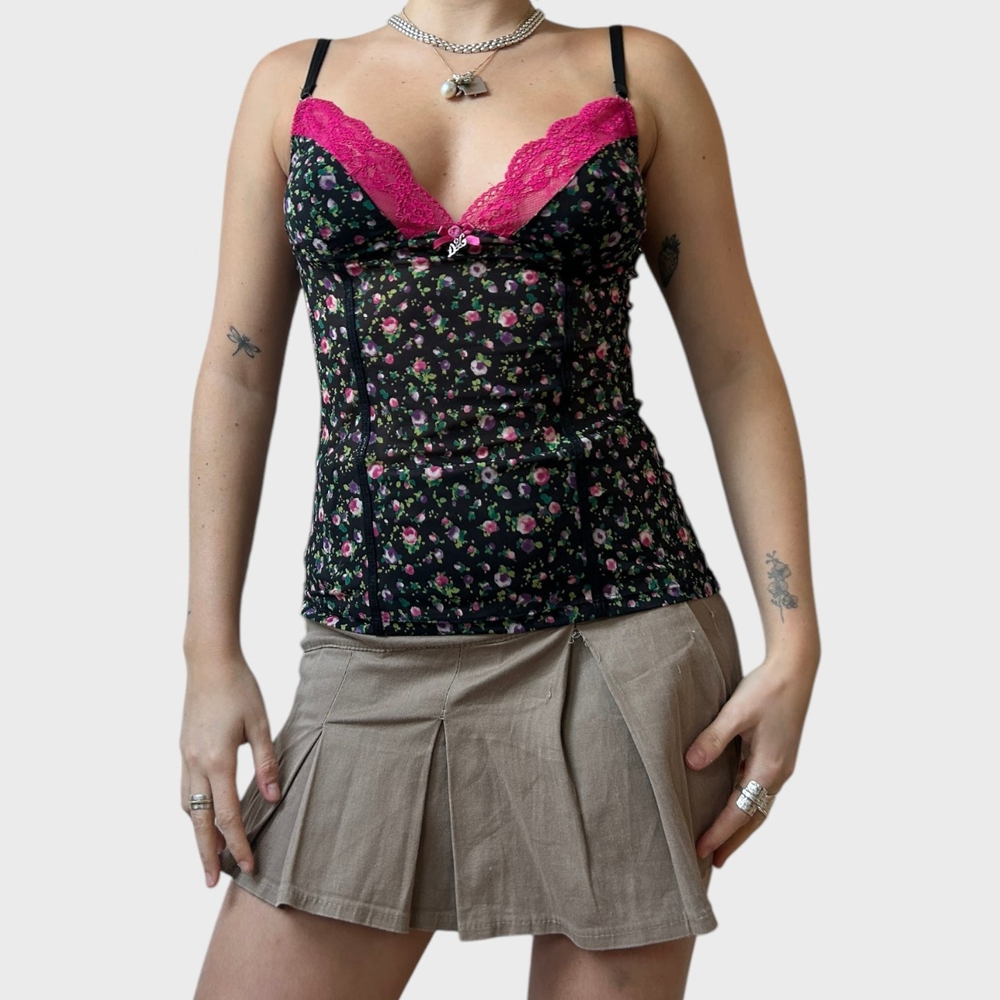 Dolce & Gabbana Floral Mesh Cami