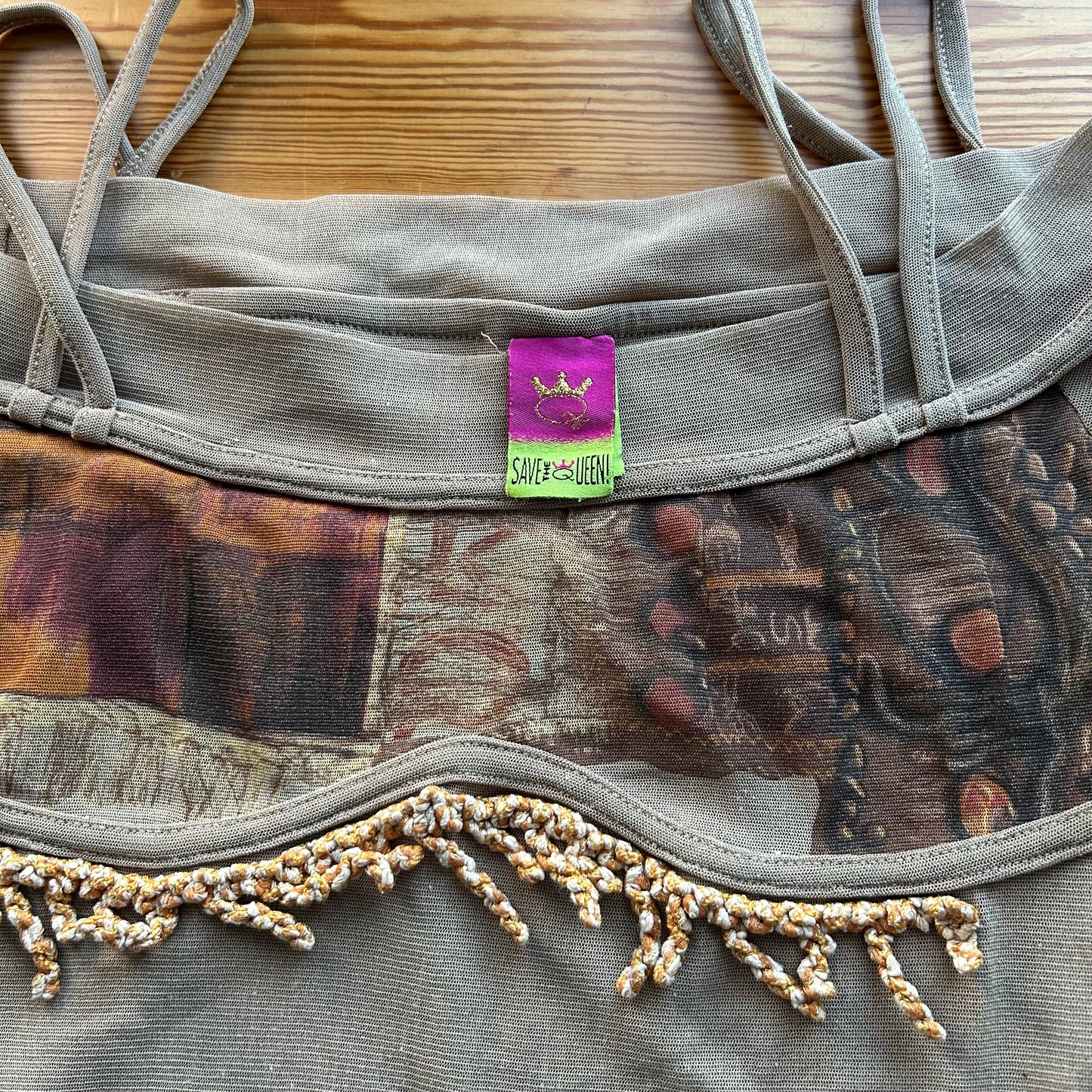 Save The Queen Layered Mesh Dress - M