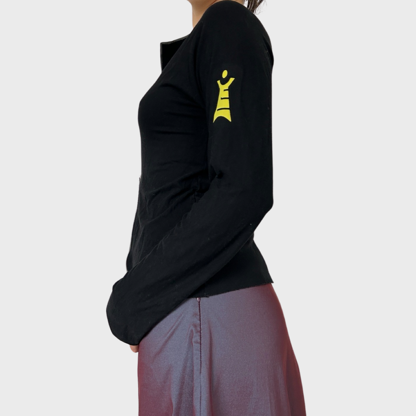 Cop Copine double zip long sleeve top
