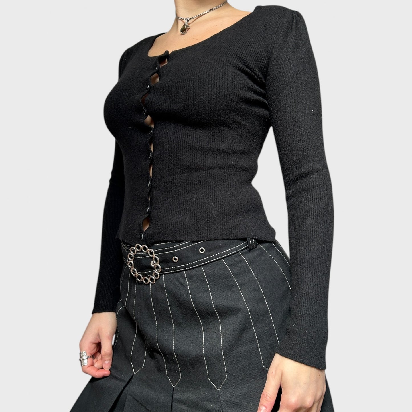 Dolce & Gabbana Black Button Cardigan