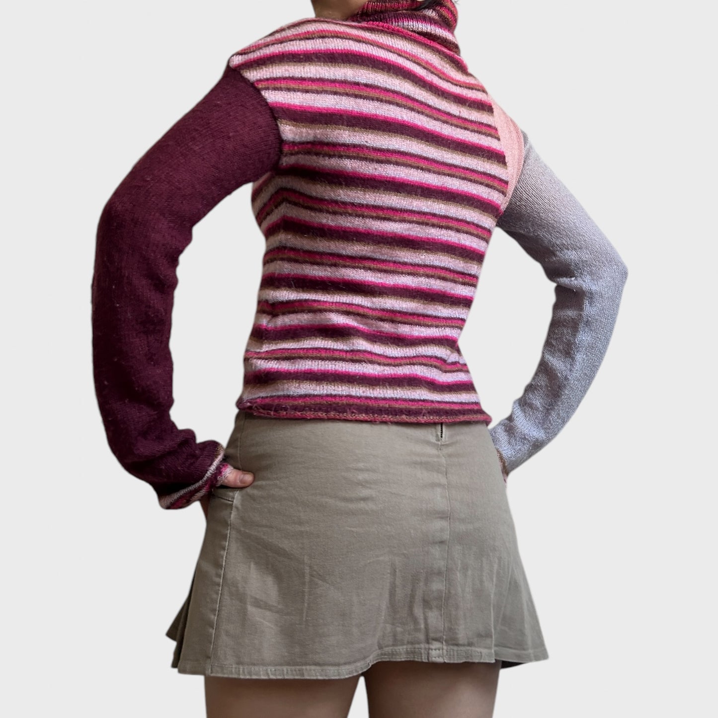 Dolce and Gabbana Striped Roll Neck Jumper