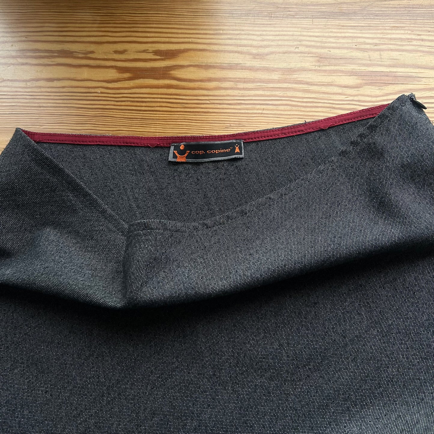 Cop Copine Grey Tartan Midi Skirt - L/XL