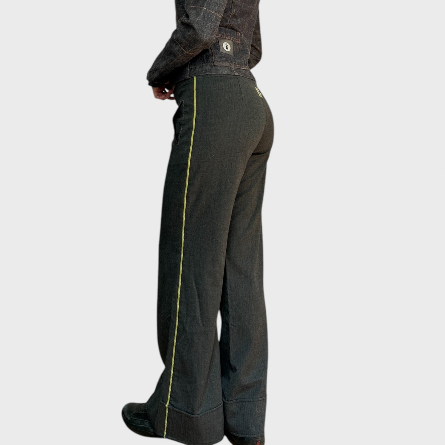 Cop Copine Grey Wide Leg Trousers
