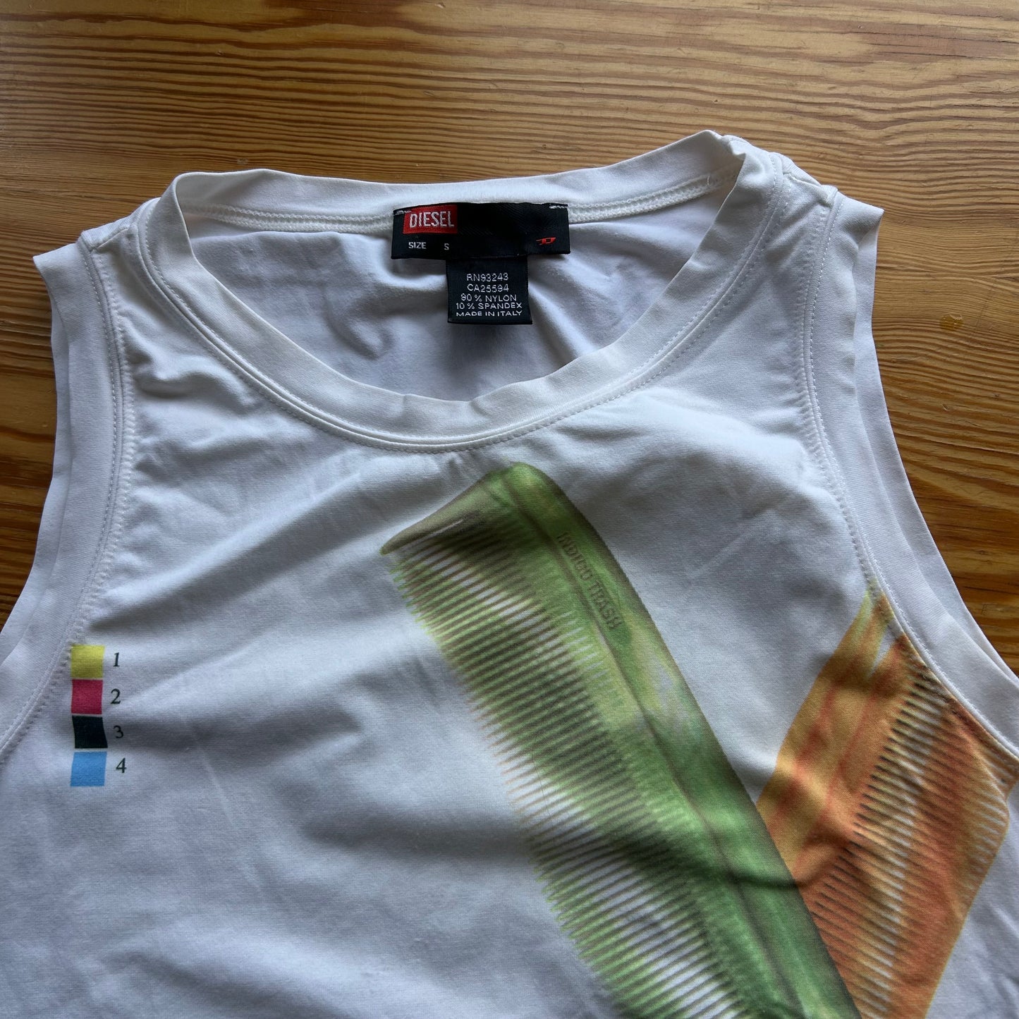 Diesel Graphic Comb Print Tank Top - S