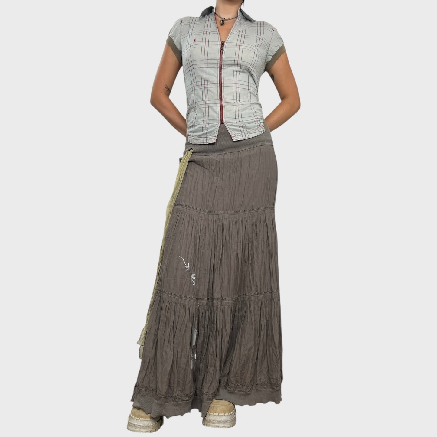 Cop Copine Tiered Maxi Skirt - S/M