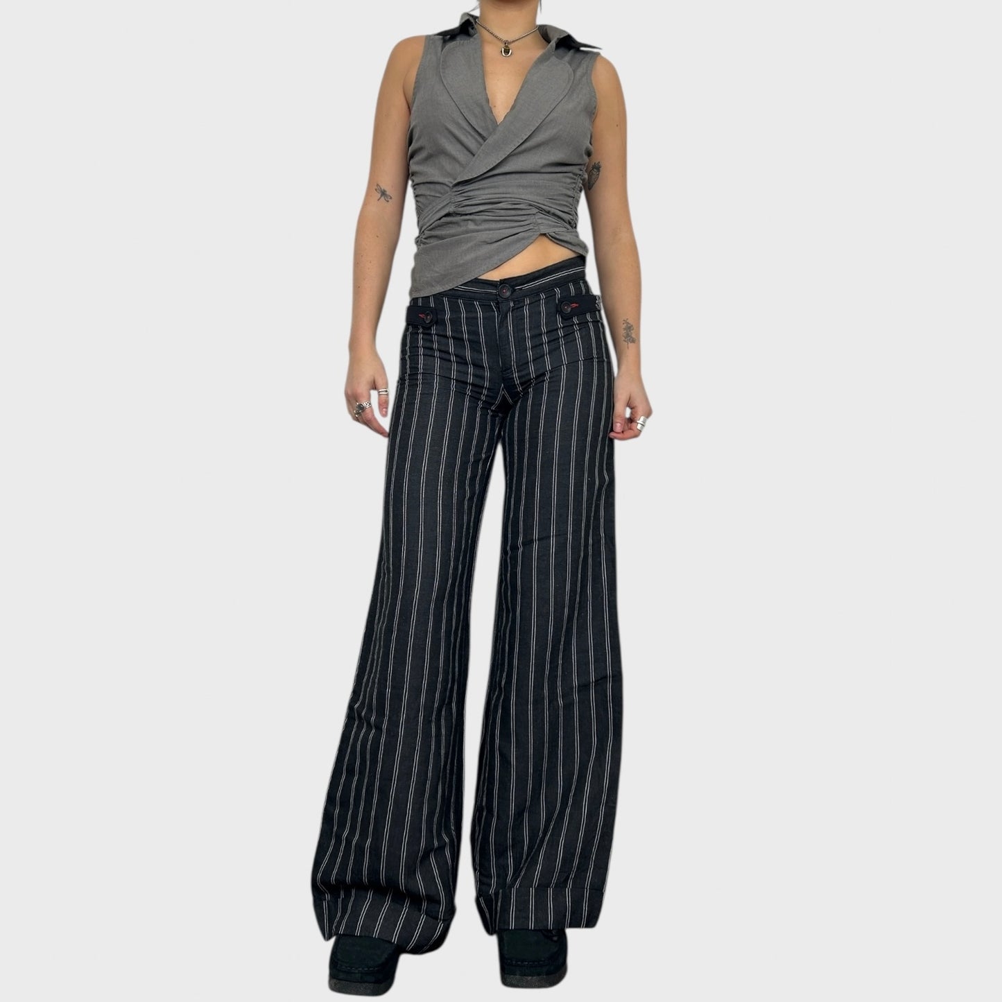 Cop Copine BNWT Striped Wide Leg Trousers - S