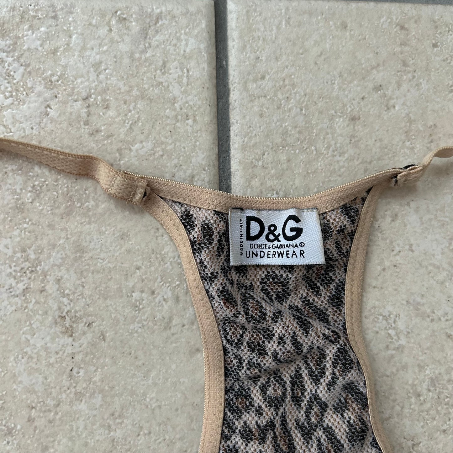 Dolce & Gabbana Leopard Print Mesh Top