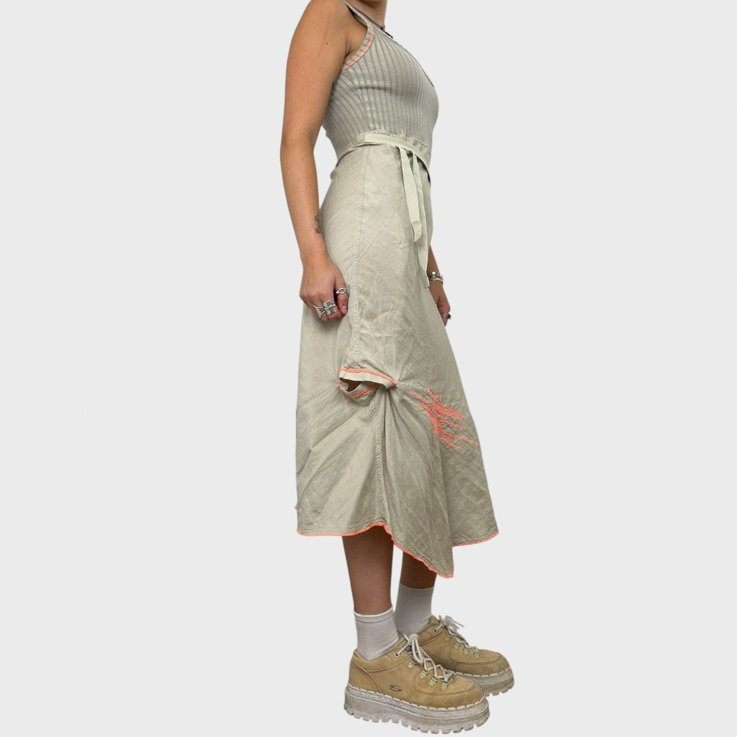 Cop Copine Maxi Tie Dress - S