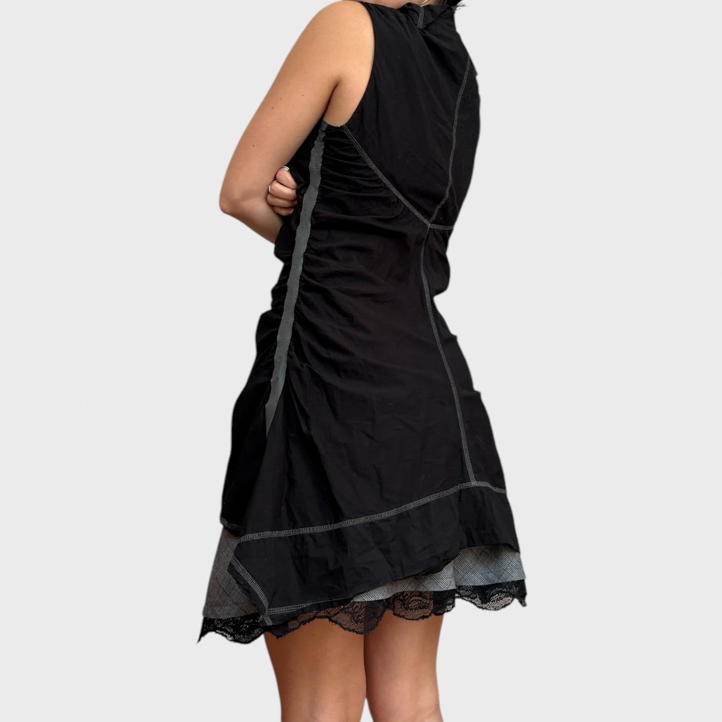 Cop Copine Double Zip Ruched Top/Dress