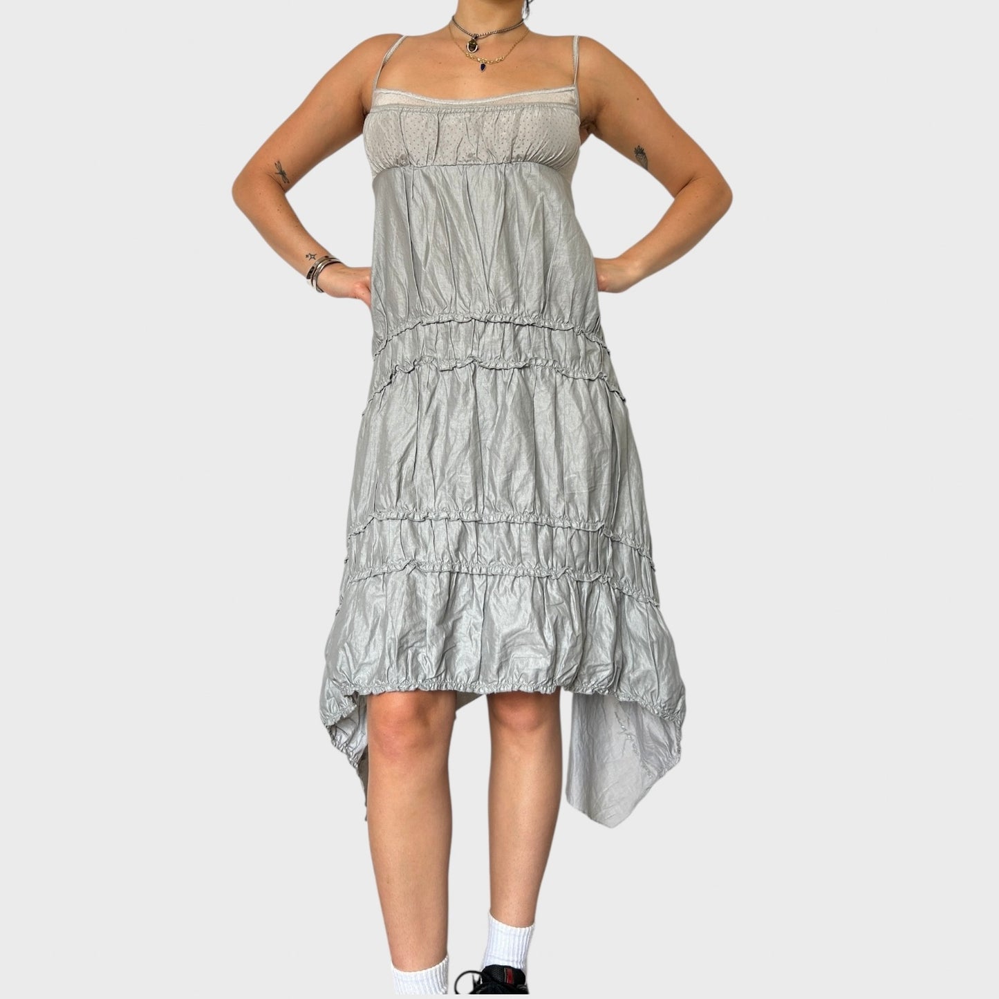 Cop Copine Ruched Midi Dress - Size S