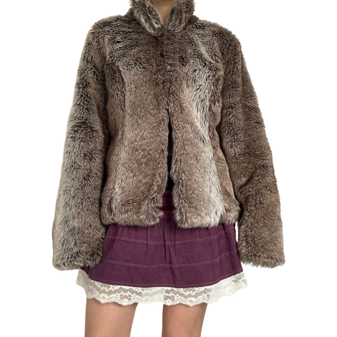Faux fur jacket