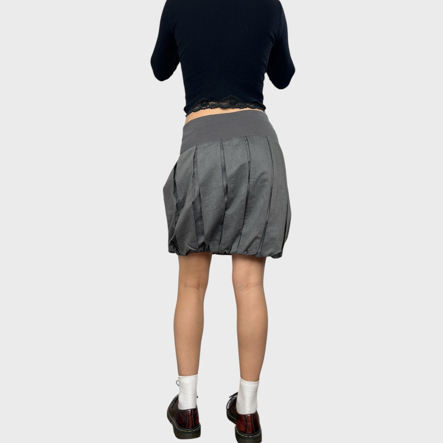 Cop Copine Grey Bubble Skirt - S