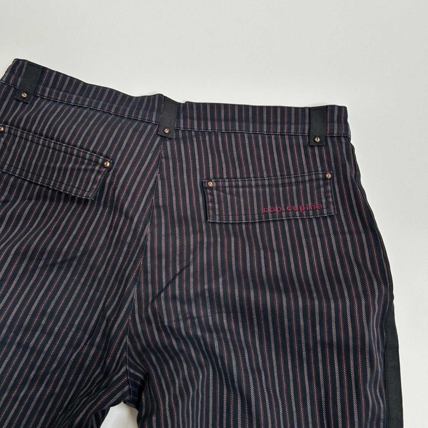 Cop Copine Pinstripe Wide-Leg Trousers