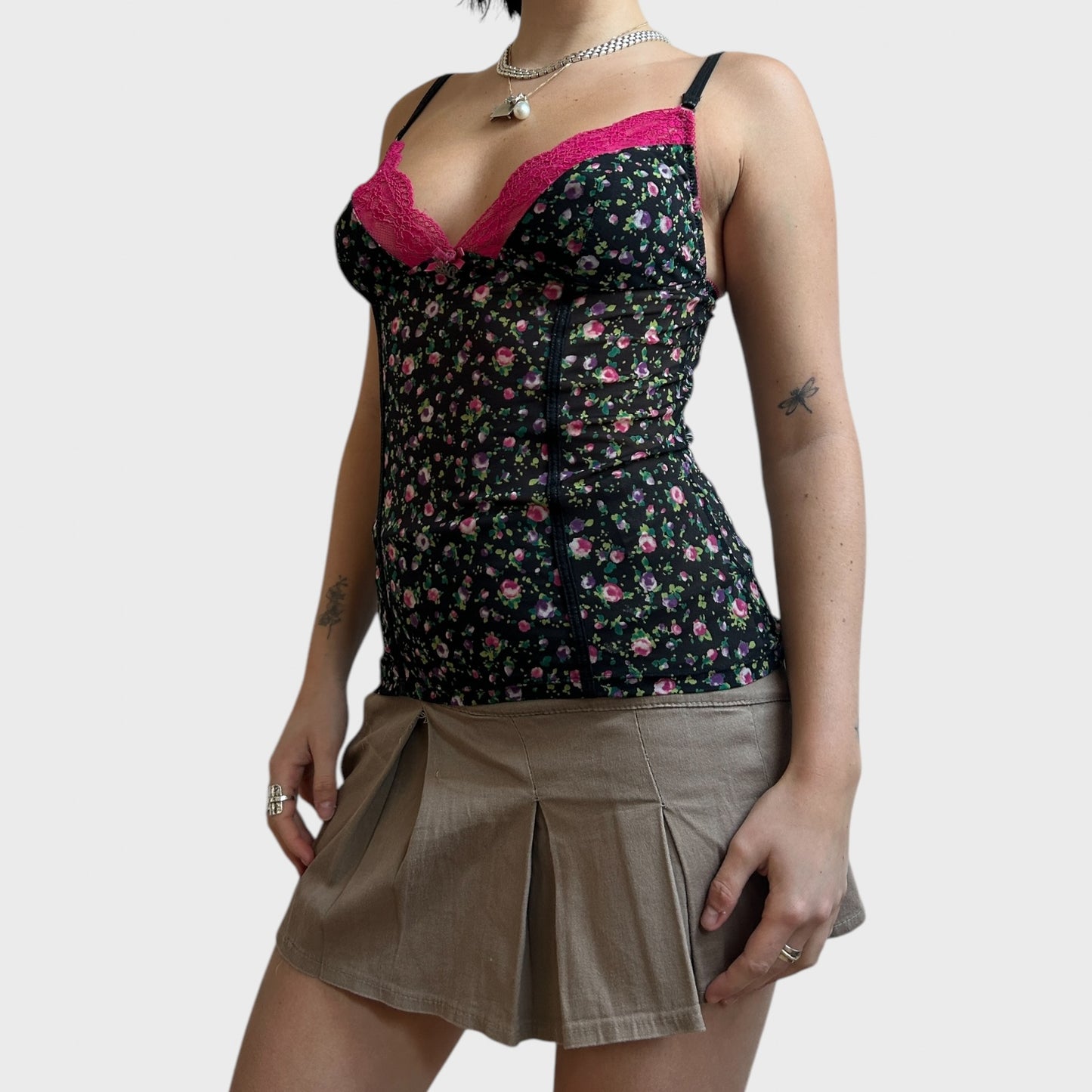 Dolce & Gabbana Floral Mesh Cami