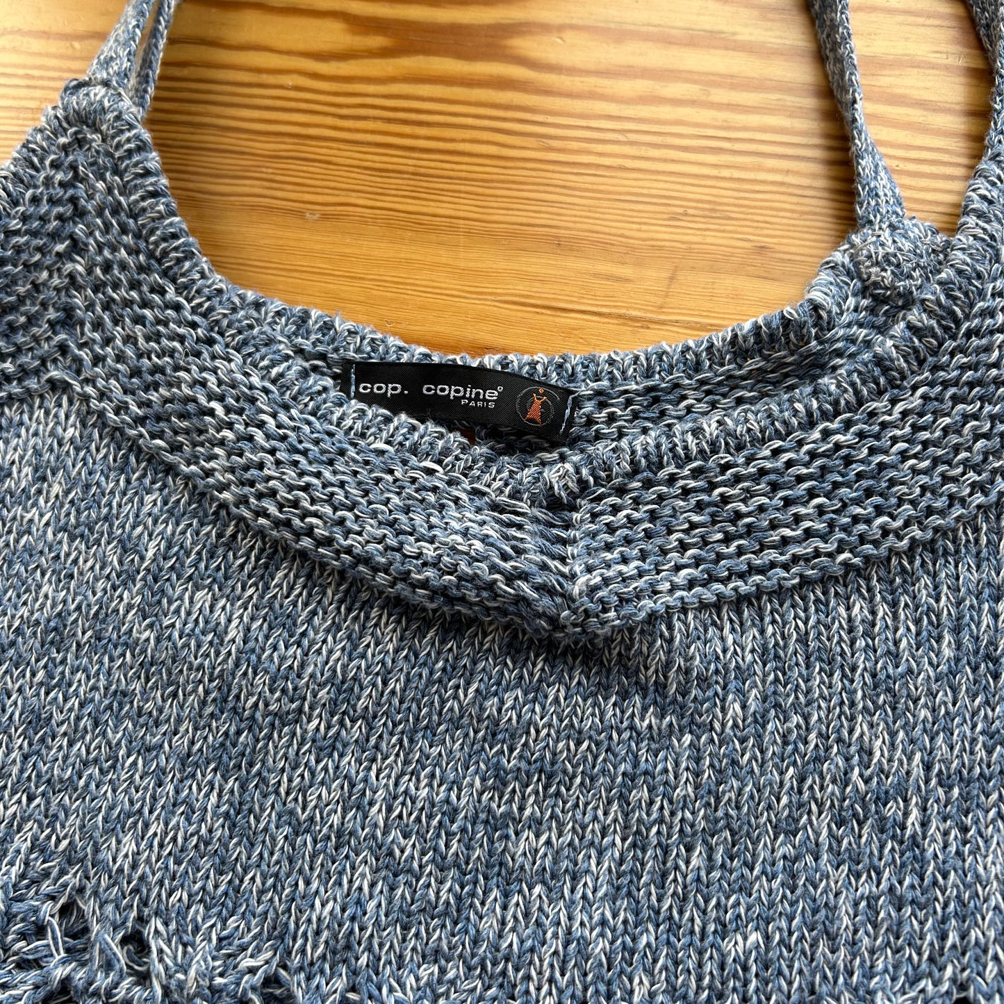 Cop Copine Blue Crochet Cami Top - S