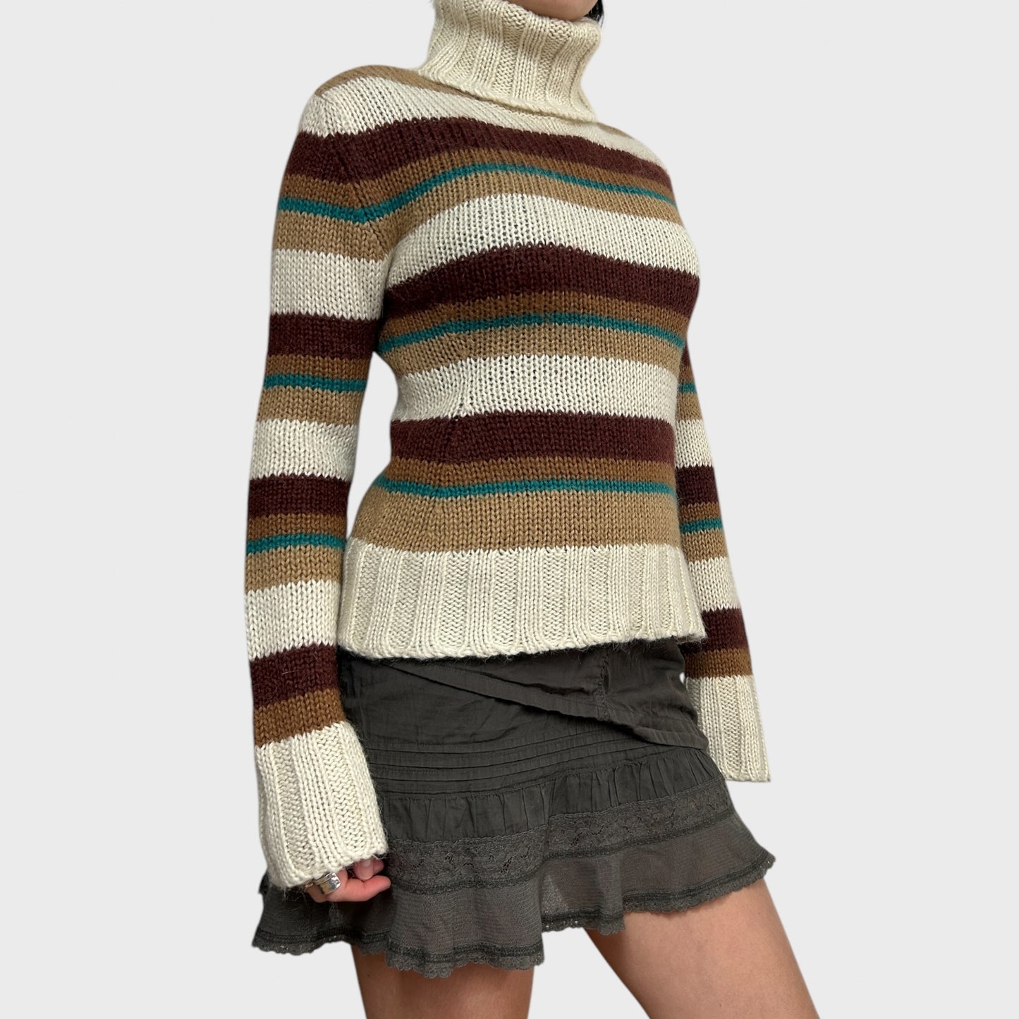 Dolce & Gabbana Striped Roll Neck Jumper