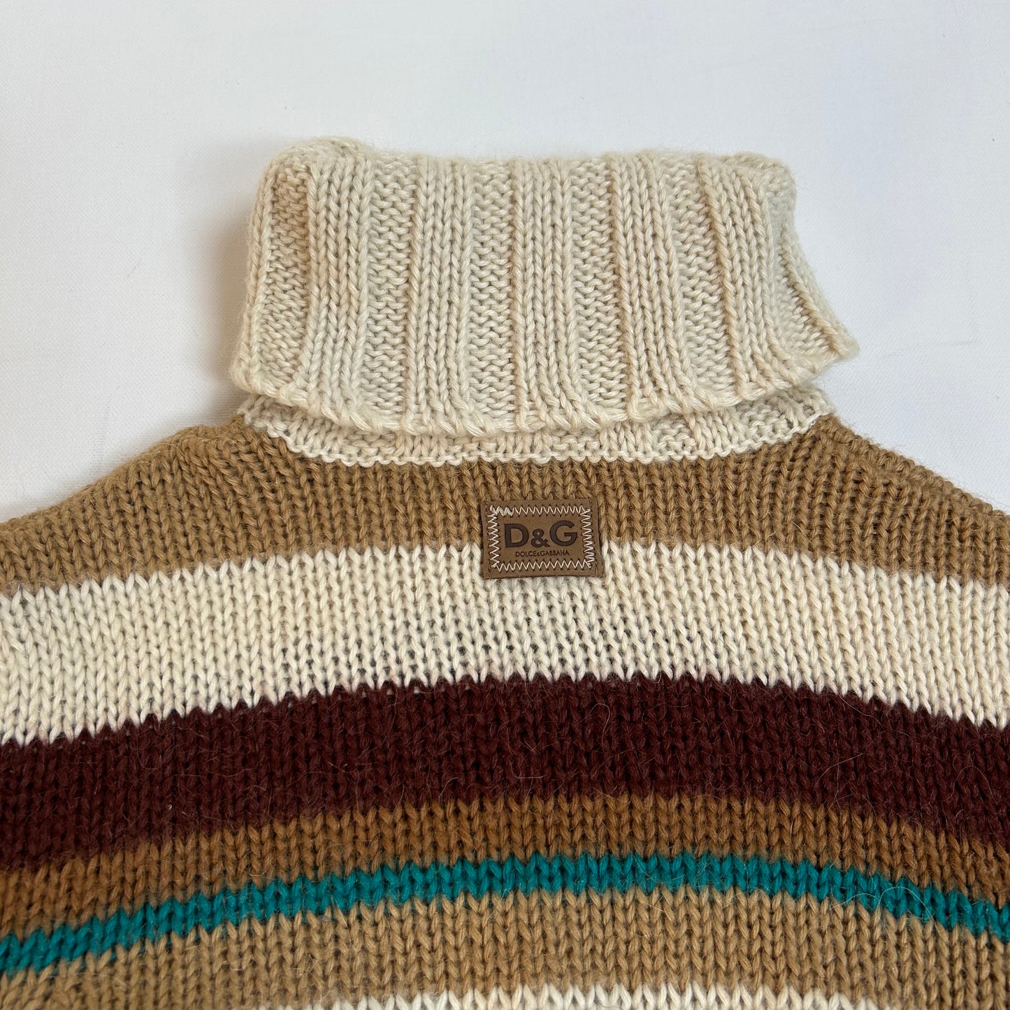 Dolce & Gabbana Striped Roll Neck Jumper