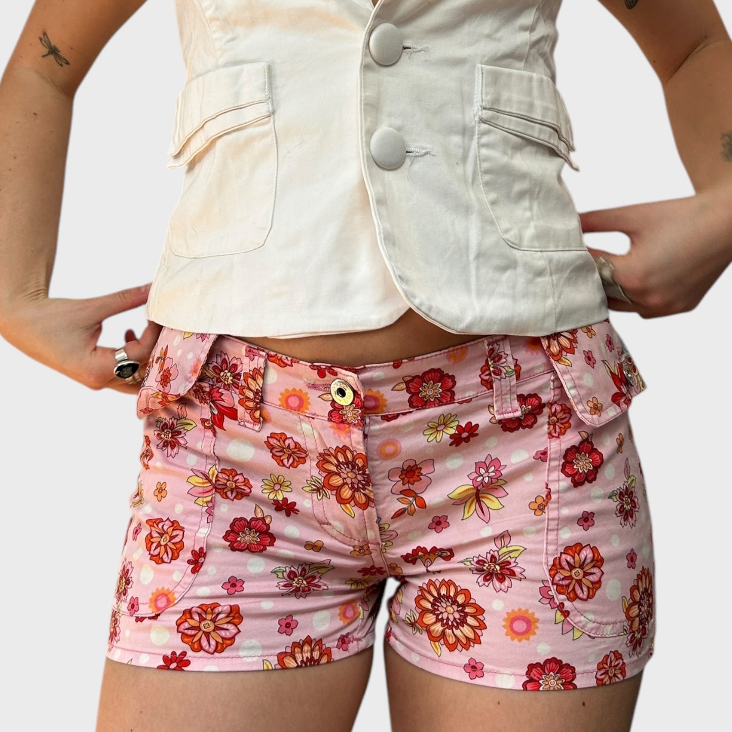 Dolce & Gabbana Floral Mini Shorts / Hot Pants