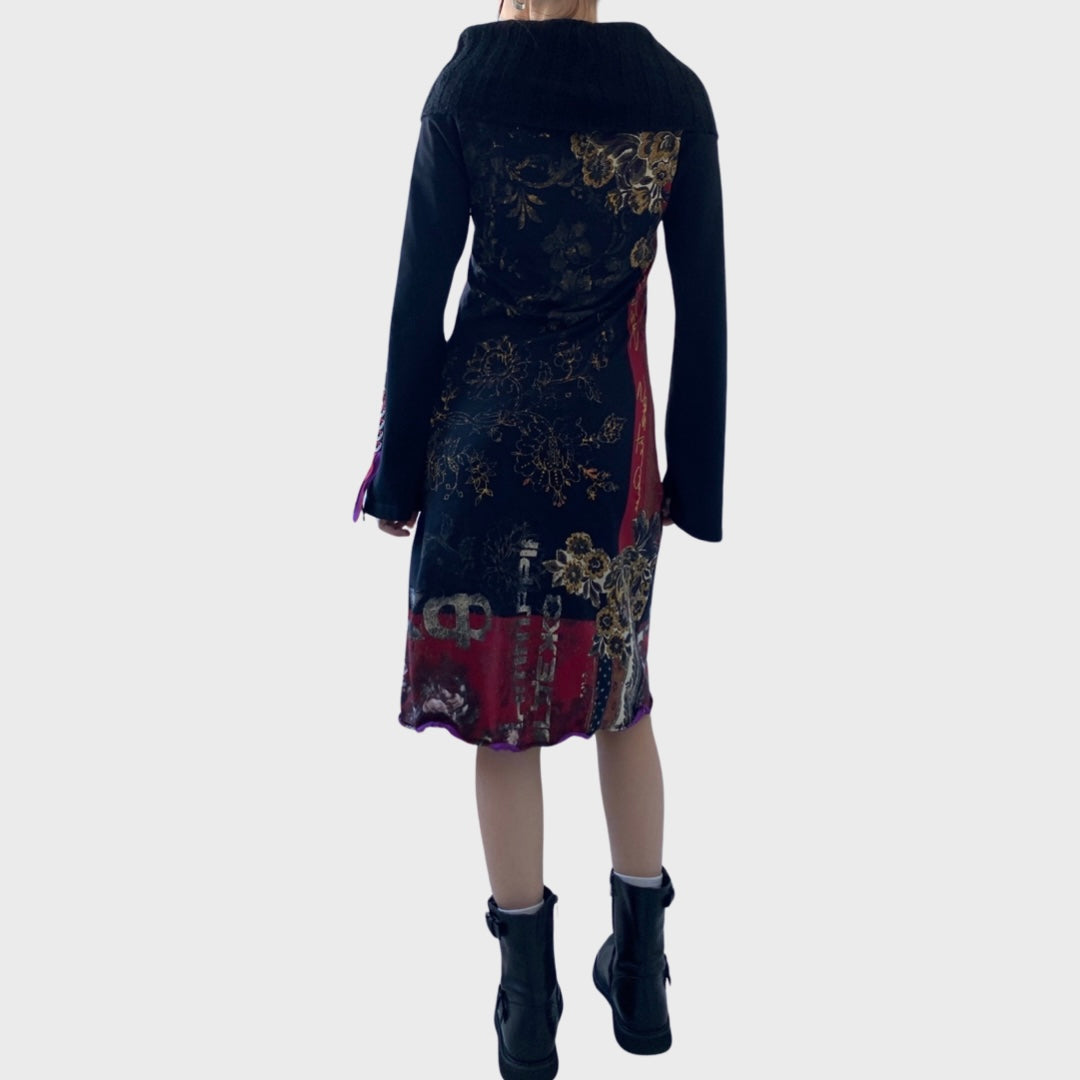 Save the queen roll neck dress