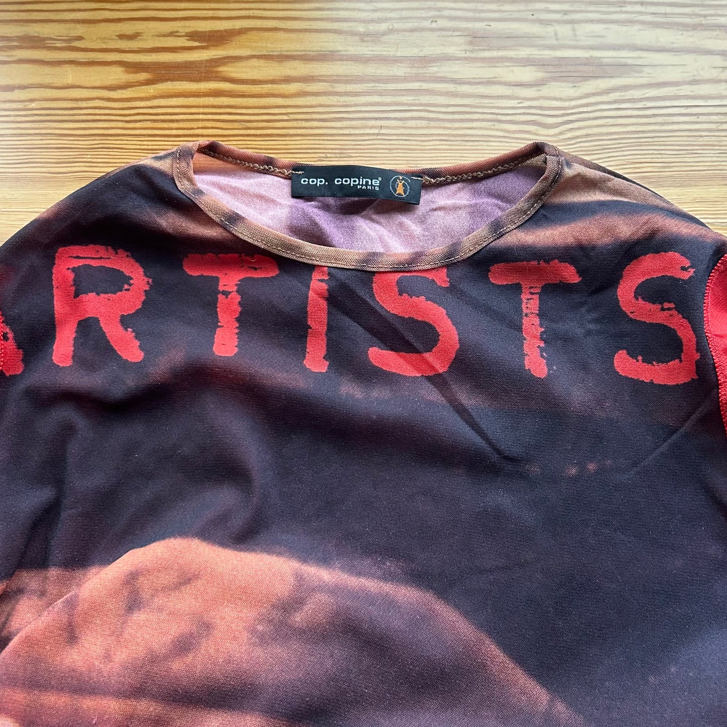 Cop Copine Graphic Mesh Long Sleeve - M