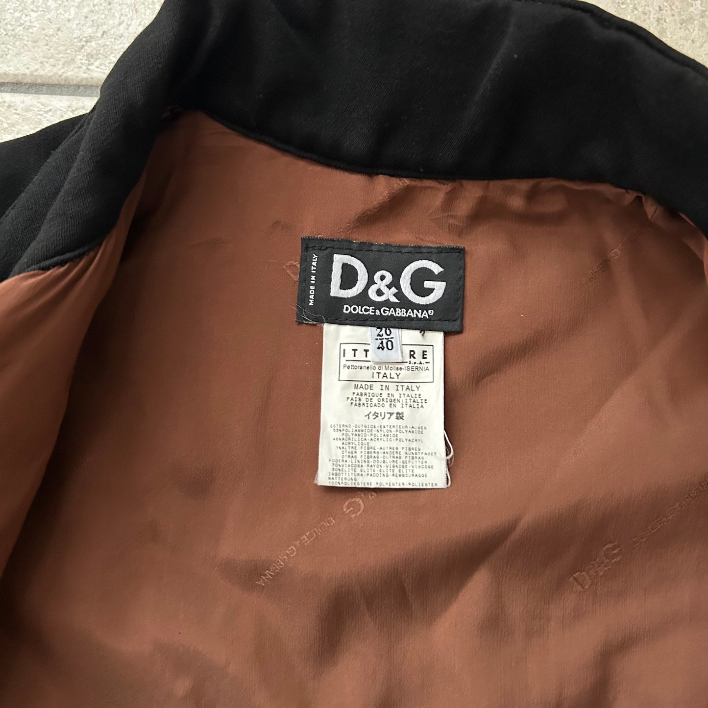 Dolce & Gabbana Black Fitted Jacket