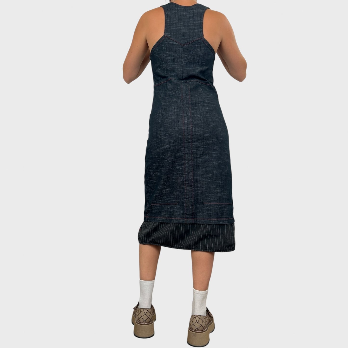 Cop Copine Denim Midi Dress - M