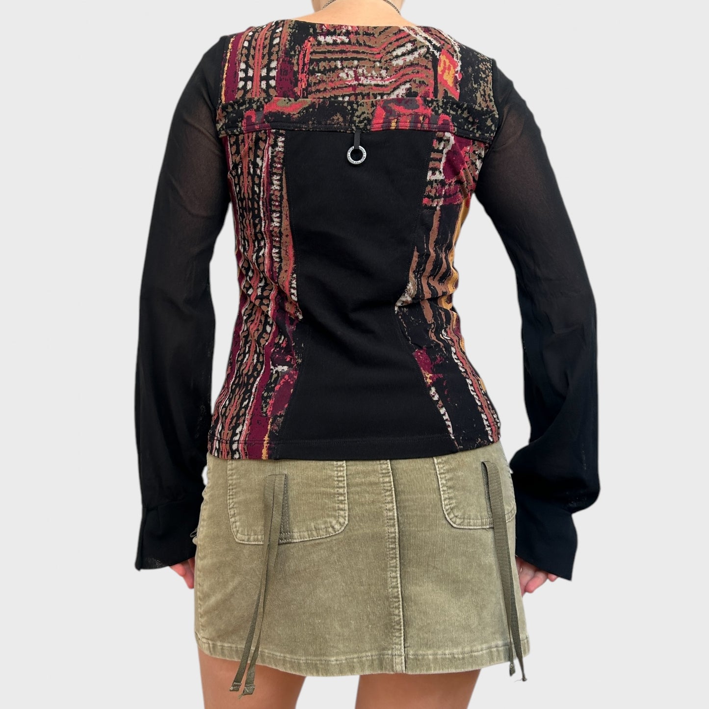 Save the Queen Mesh Double Zip Top