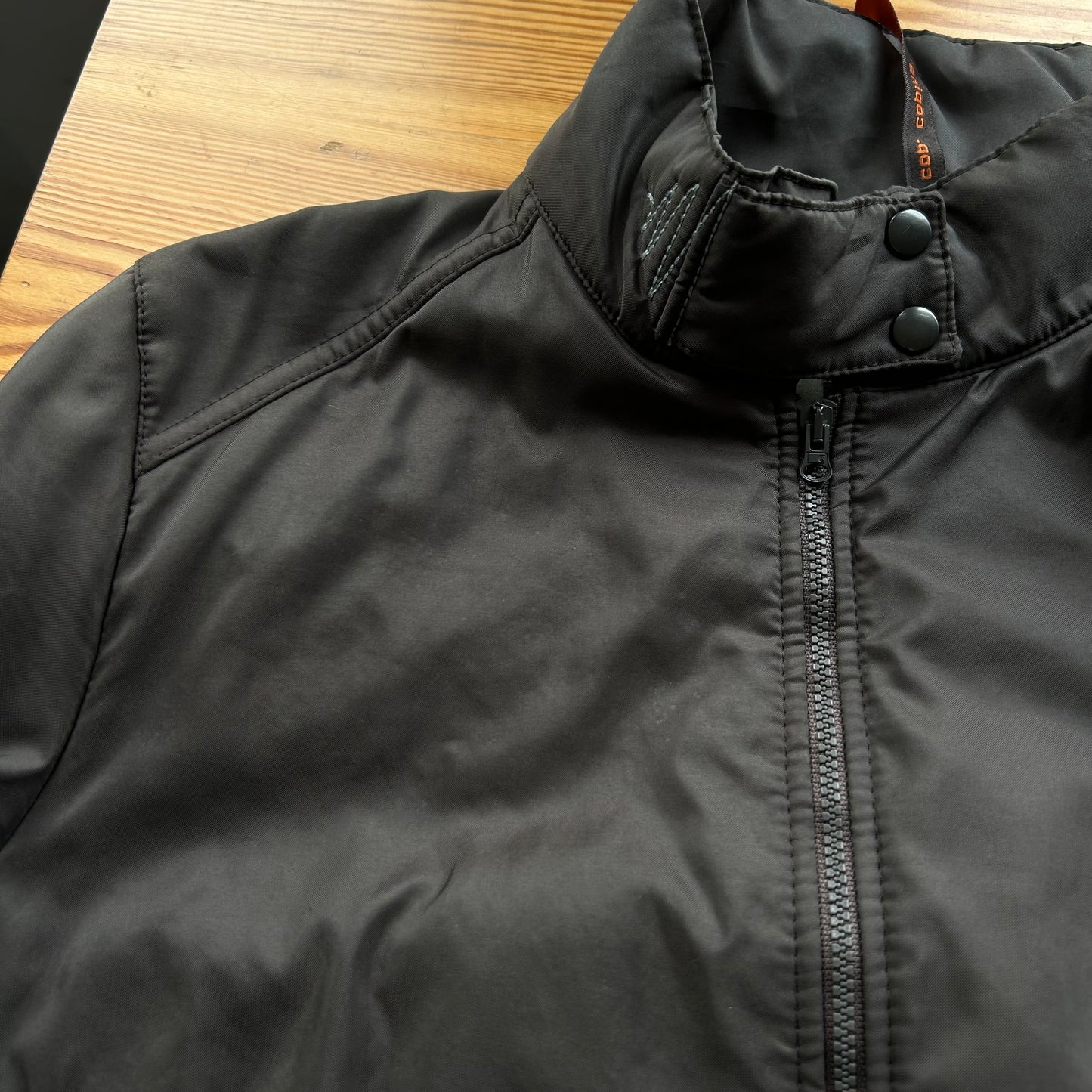 Cop Copine Chocolate Brown Puffer Bomber Jacket - M