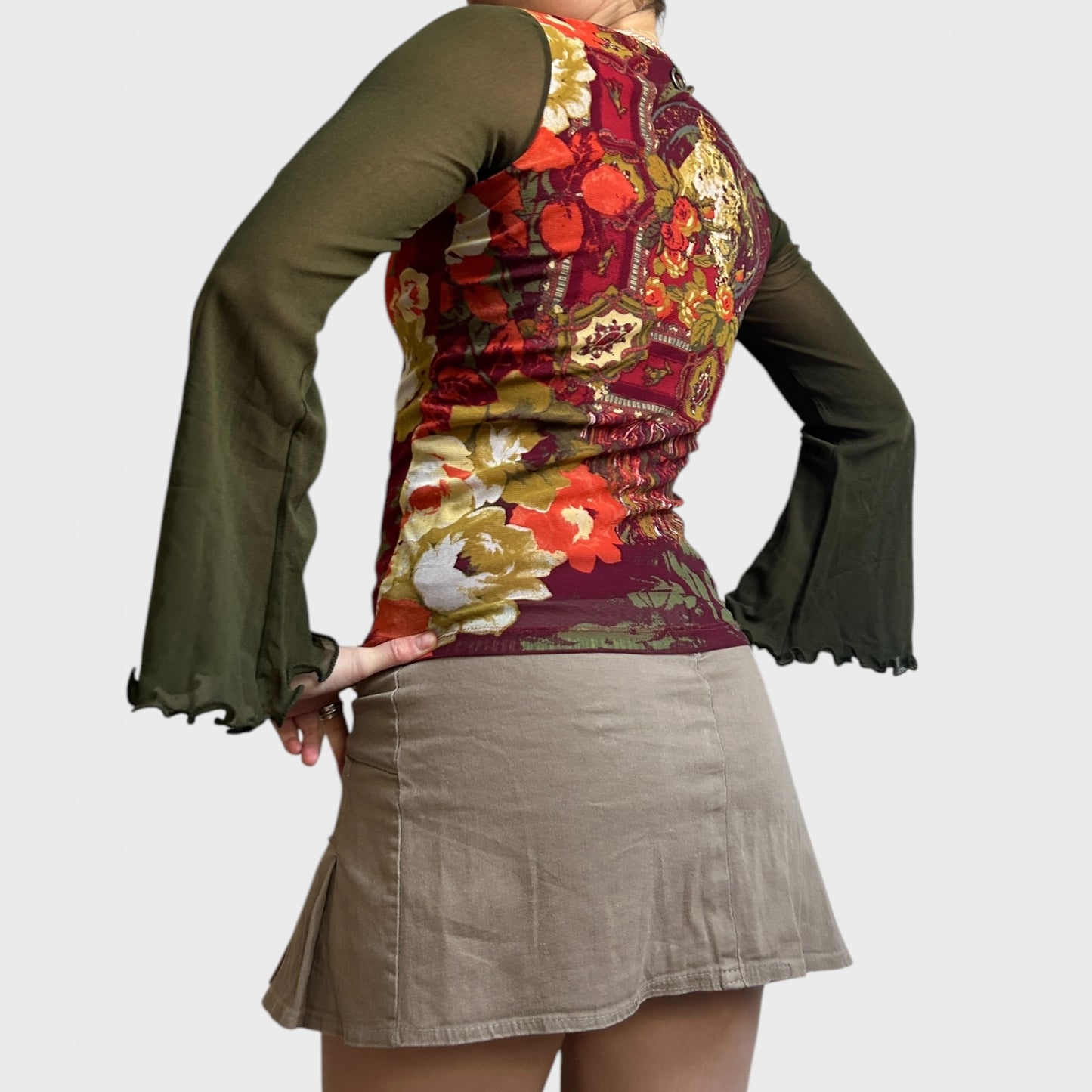 Save the Queen Graphic Mesh Top
