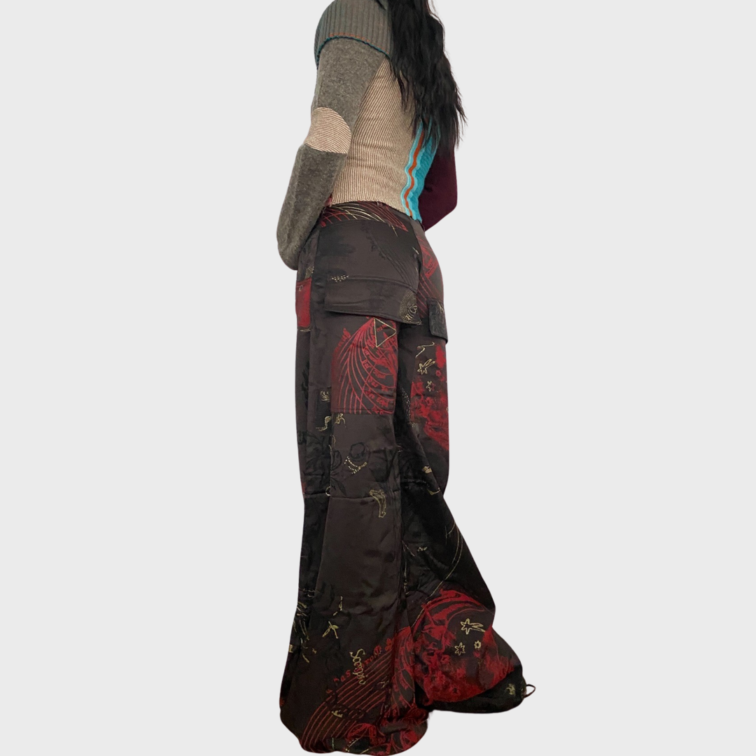 Roberto Cavalli horoscope wide leg trousers