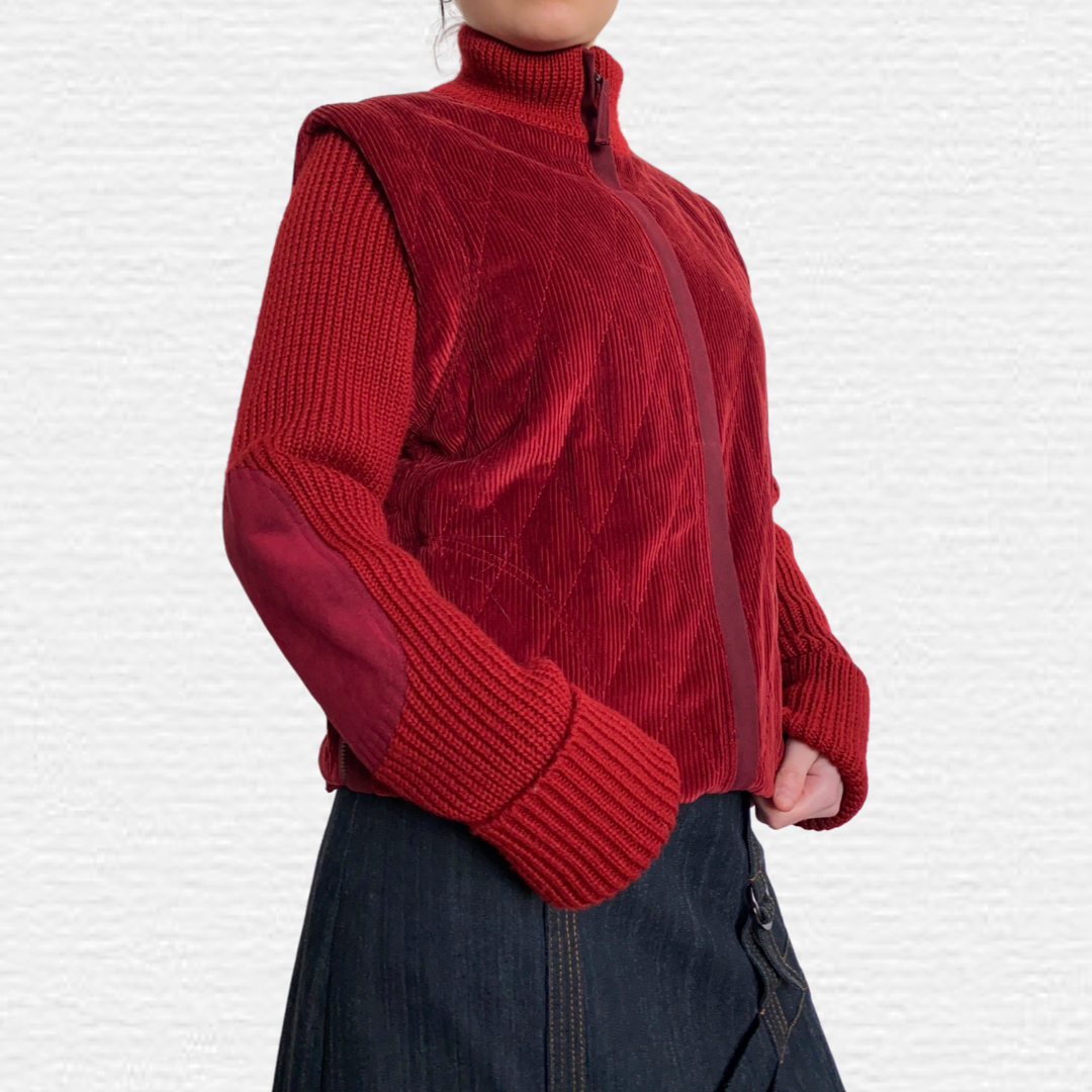D&G red zip up jumper