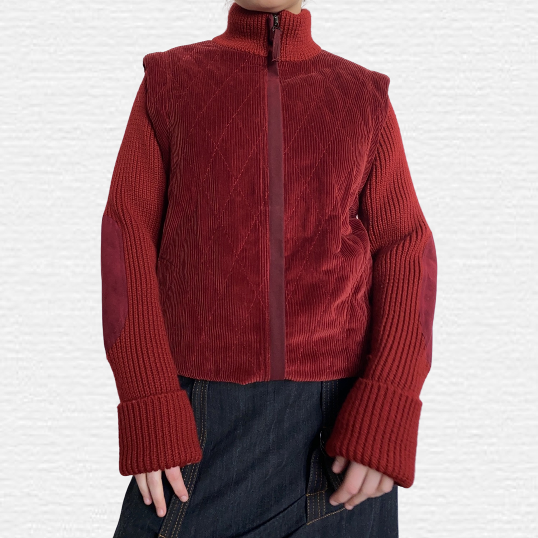 D&G red zip up jumper