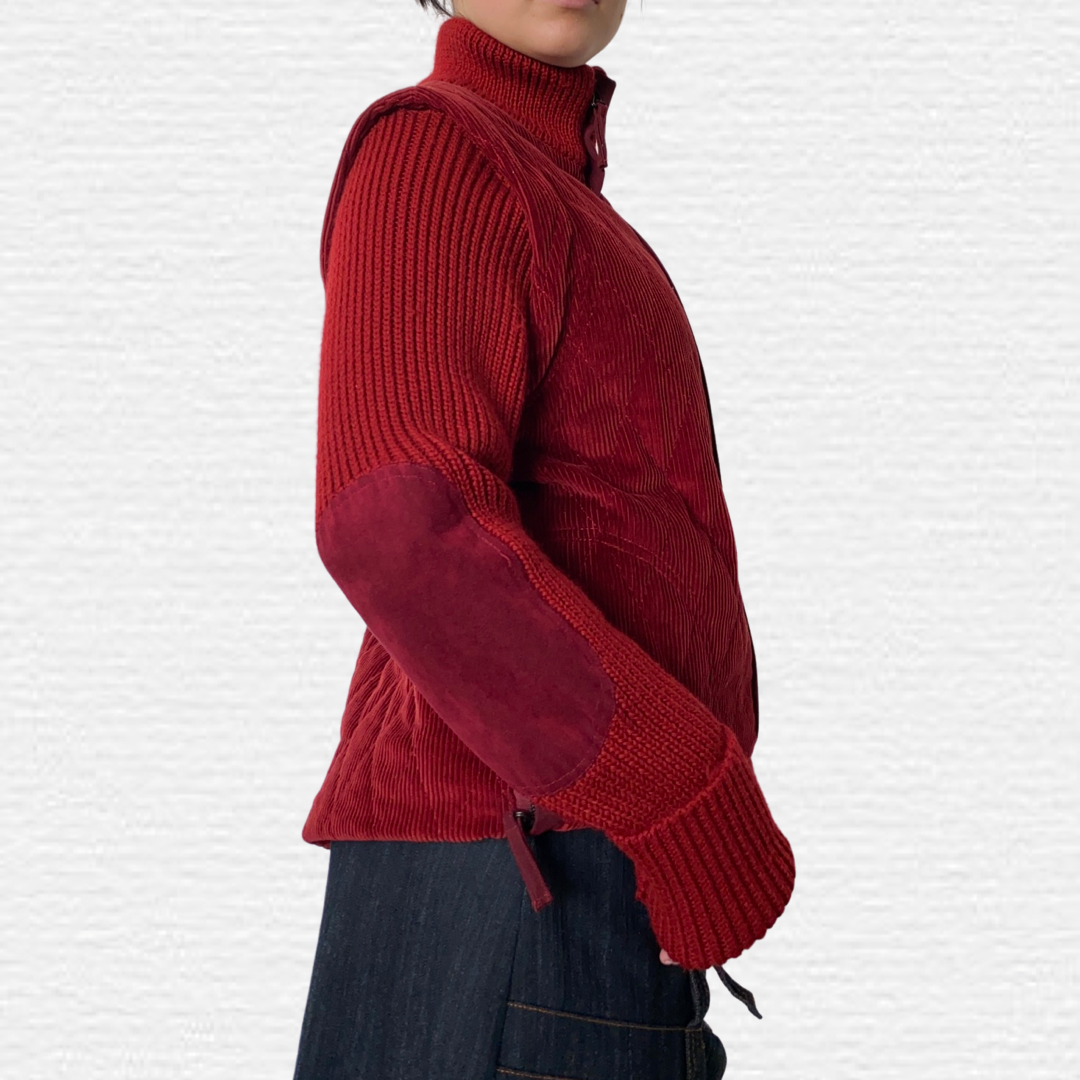 D&G red zip up jumper