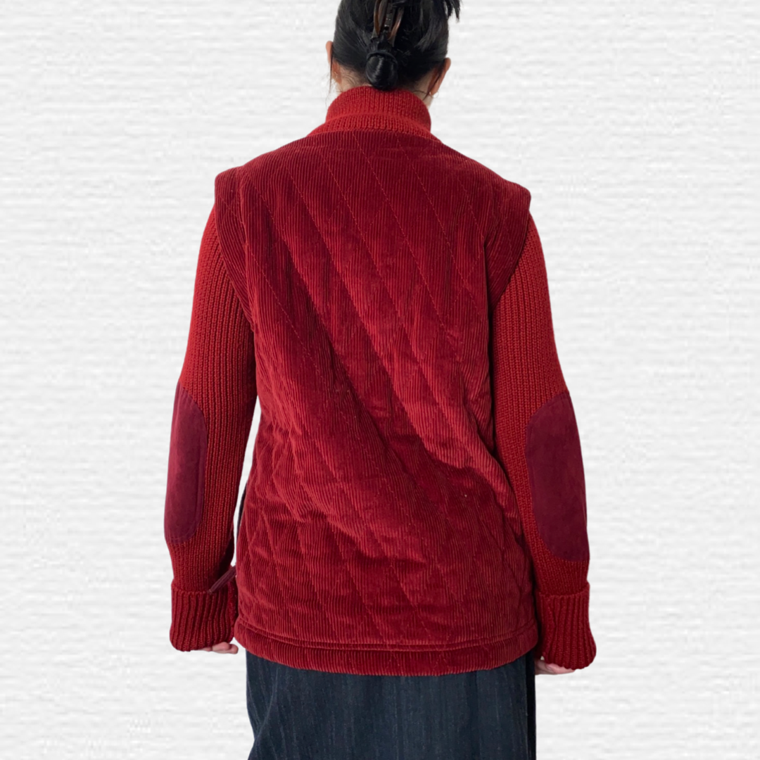 D&G red zip up jumper
