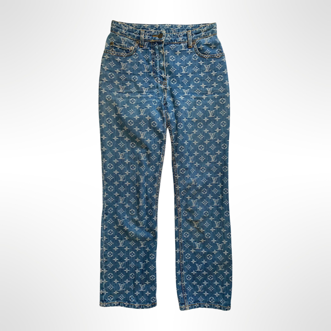Louis Vuitton denim monogram jeans