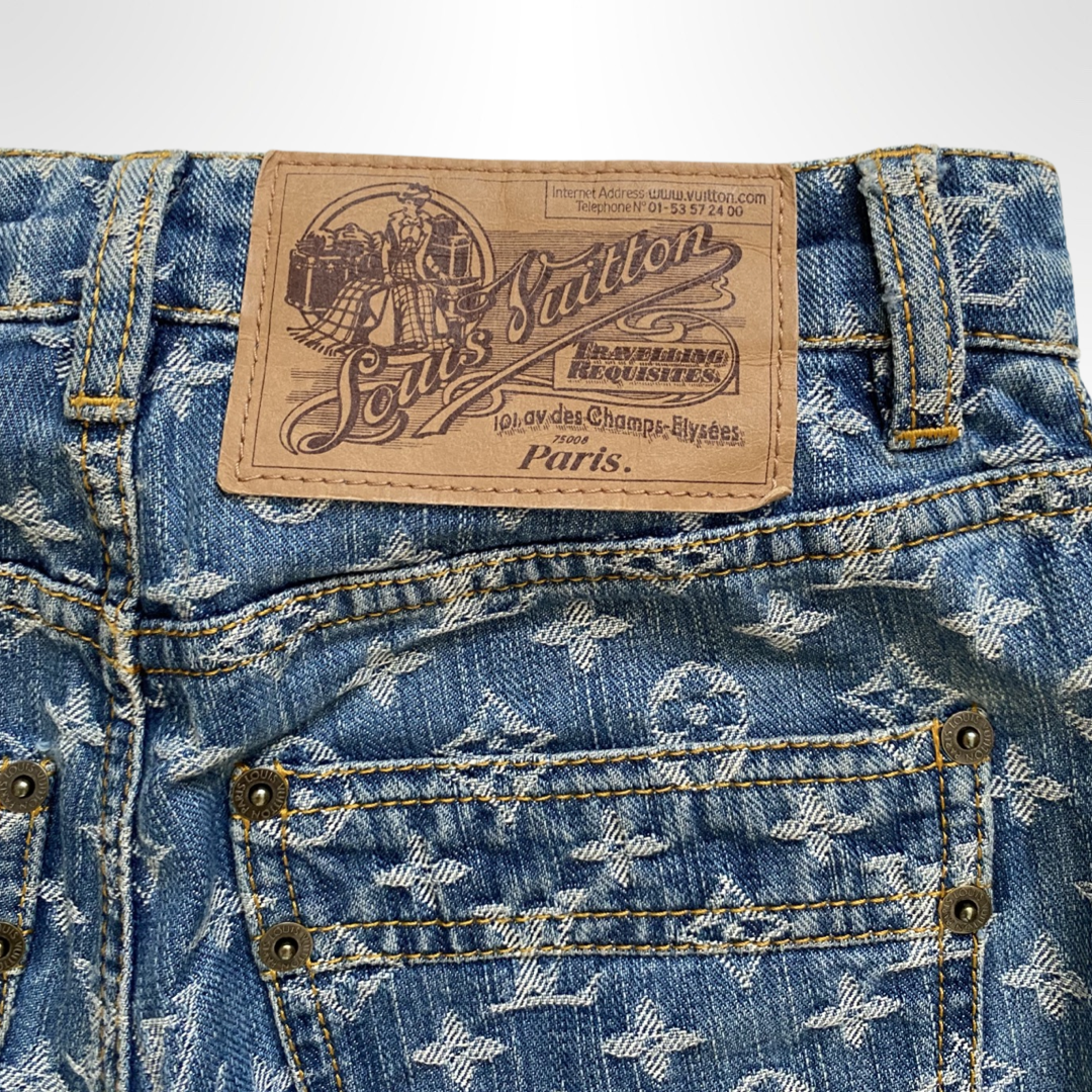 Louis Vuitton denim monogram jeans