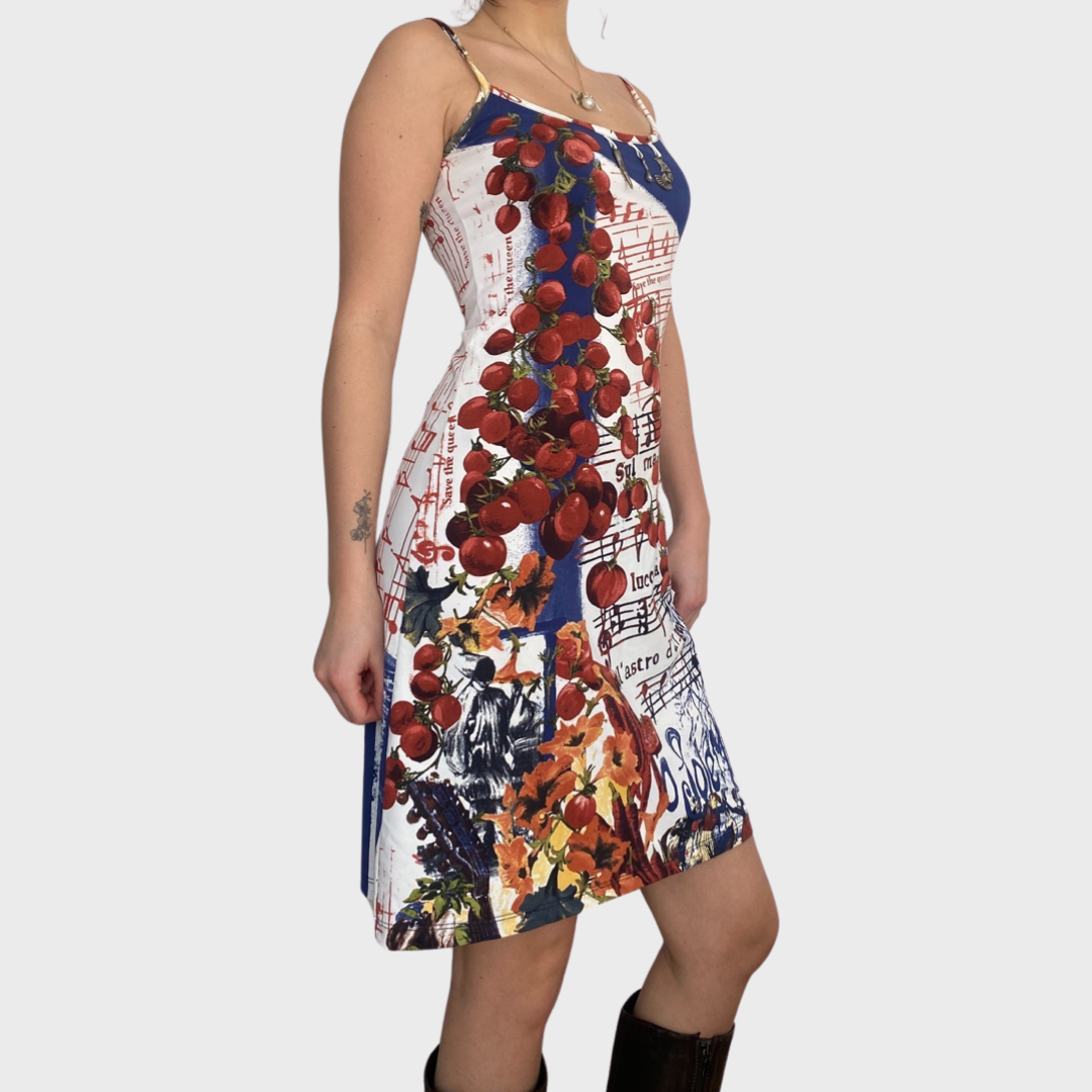 Save the Queen stretchy strappy mini dress