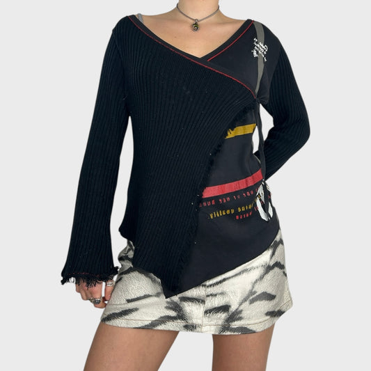 Cop Copine Crossover Bi-Material Jumper- M/L (faulty!)