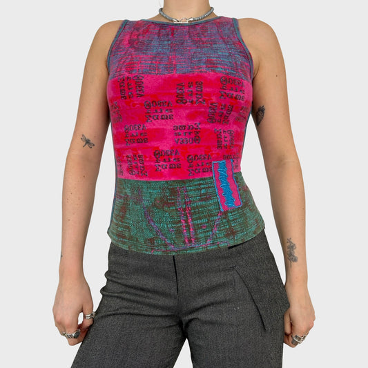 Save The Queen Graphic Stretch Tank Top - XS