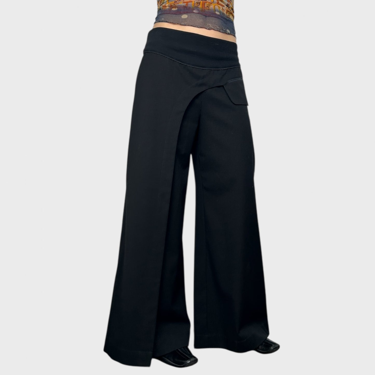 Cop Copine  Wrap Skirt Trousers - L