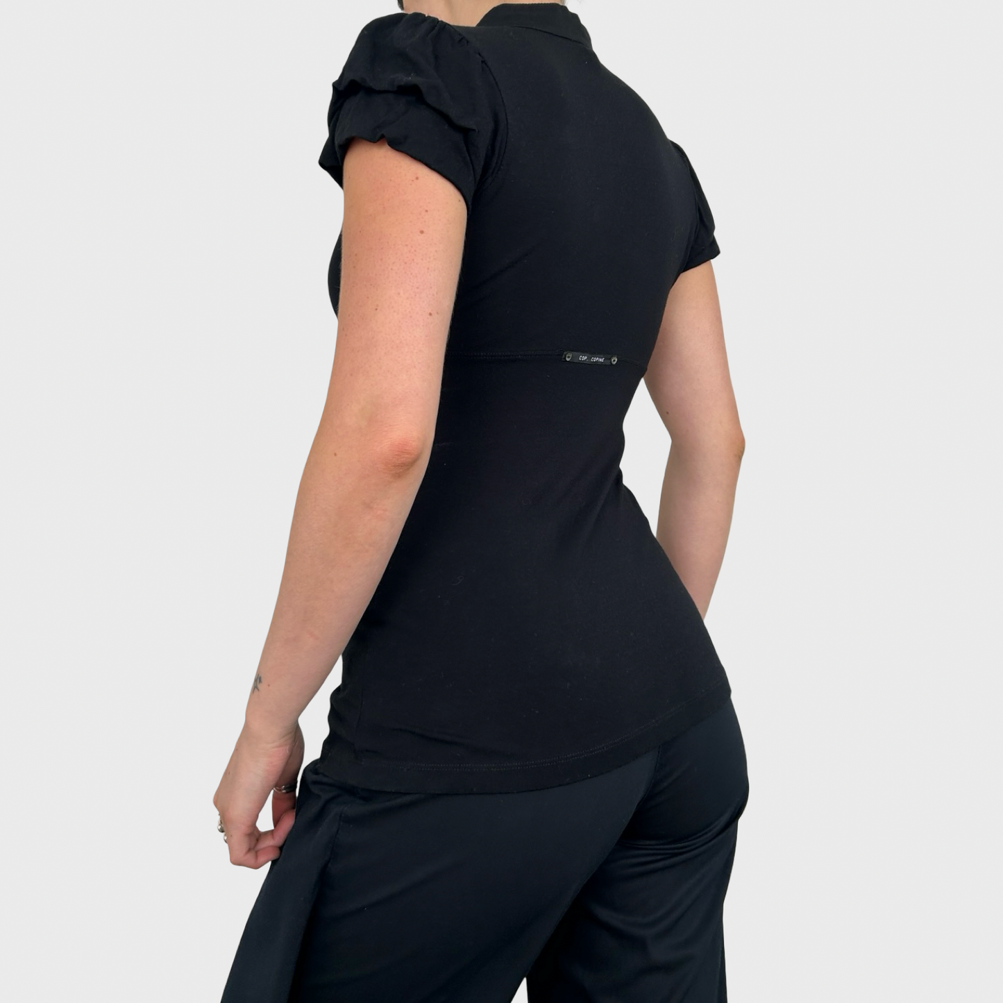 Cop Copine High Neck Keyhole Top - S
