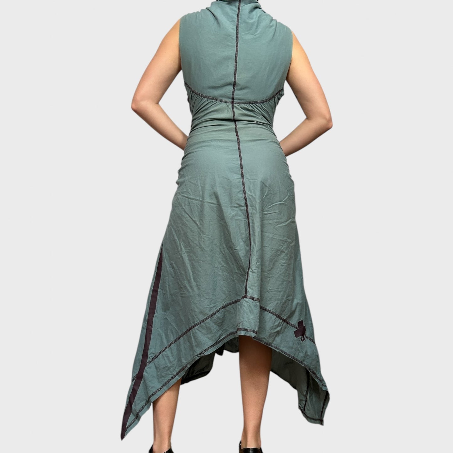 Vintage Cop Copine Ruched Maxi Dress