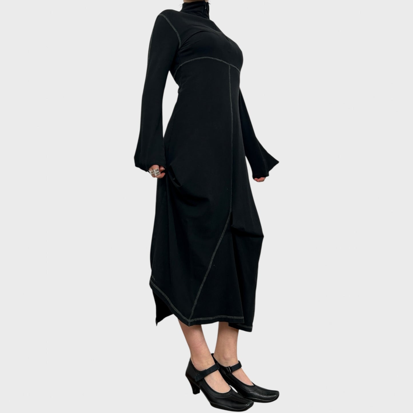 Cop Copine Ruched Archive High Neck Dress - M